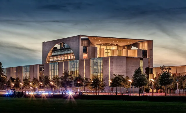 federal chancellery, federal government, government, nature, berlin, building, architecture, government district, germany, sunset, dusk. How Cardiff communicators manage Senedd and Welsh Government stakeholder relations