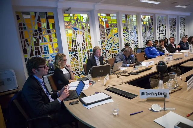 Consultative meeting Global ICT entrepreneurship initiative. (first and second on left) Tomas Lamanauskas heads the Corporate Strategy Division at the International Telecommunication Union, the United Nations specialized agency for information and communication technologies and Ms. Doreen Bogdan-Mar. A framework for UK internal communications measurement